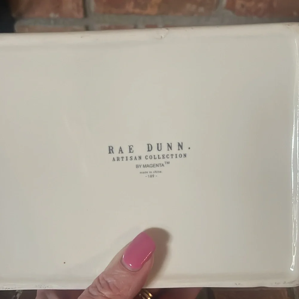 Rae Dunn Ceramic Jewelry Storage Trinket Box